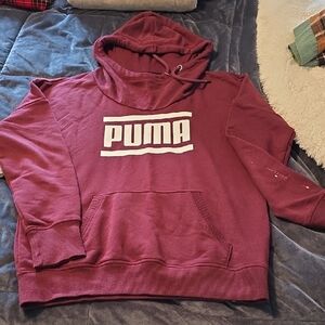 2 hoodies, Puma Pullover In burgundy & Gray Full-Zip Hoodie